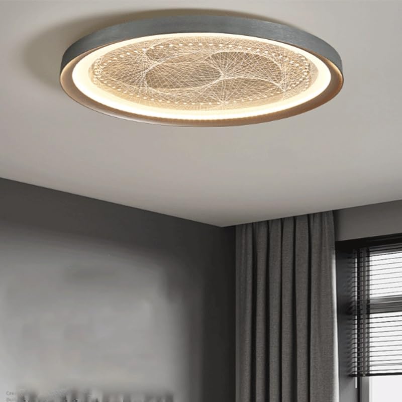 Plafonnier LED lumière complète et intensité variable pour chambre moderne - 3