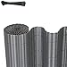 Produktbild FIXKIT PVC Sichtschutzmatte Sichtschutzzaun Wetterfest Verstärkt Sichtschutz,Dekorativer Kunststoffzaun für,Garten, Balkon und Terrasse,mit Kabelbindern,90x400cm,grau