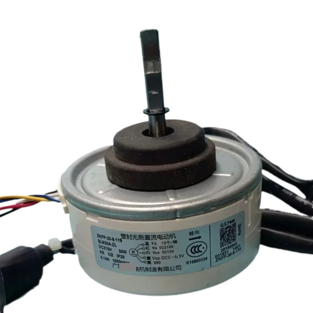 LCHENYINGOU Air Conditioner Indoor Unit Fan Motor ZKFP-30-8-199 SLN30A-ZL DC310 30W 1050r/min 1.5M Line Conditioning Parts