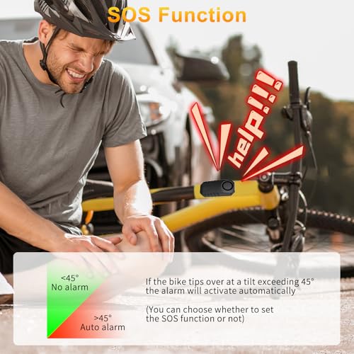 image for KCMYTONER 113dB Bike Alarm, Anti Theft Bike Alarm with Remote, Electri