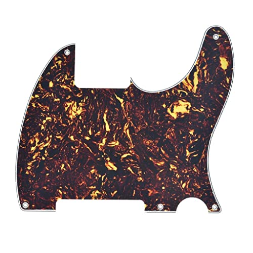Pickguard viti sono inclusi Kaish 5 fori Telecaster battipenna scratch piatti per Fender Esquire tartaruga marrone scuro