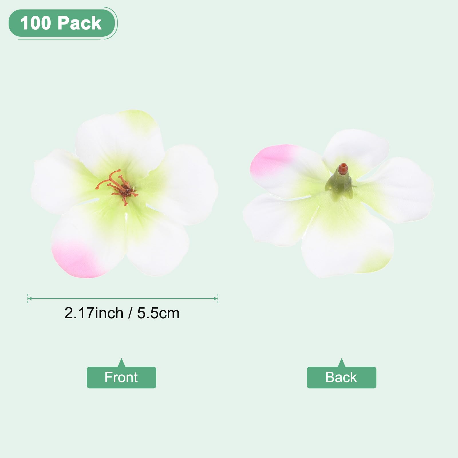 M METERXITY 100-Pack Artificial Orchid Flower Heads - Image 3