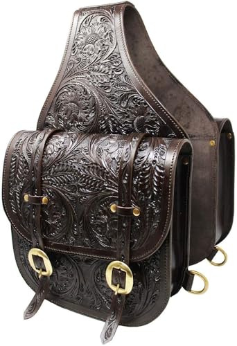 Sacoche De Selle Western En Cuir Véritable - Fait Main - Ridex - Neuve