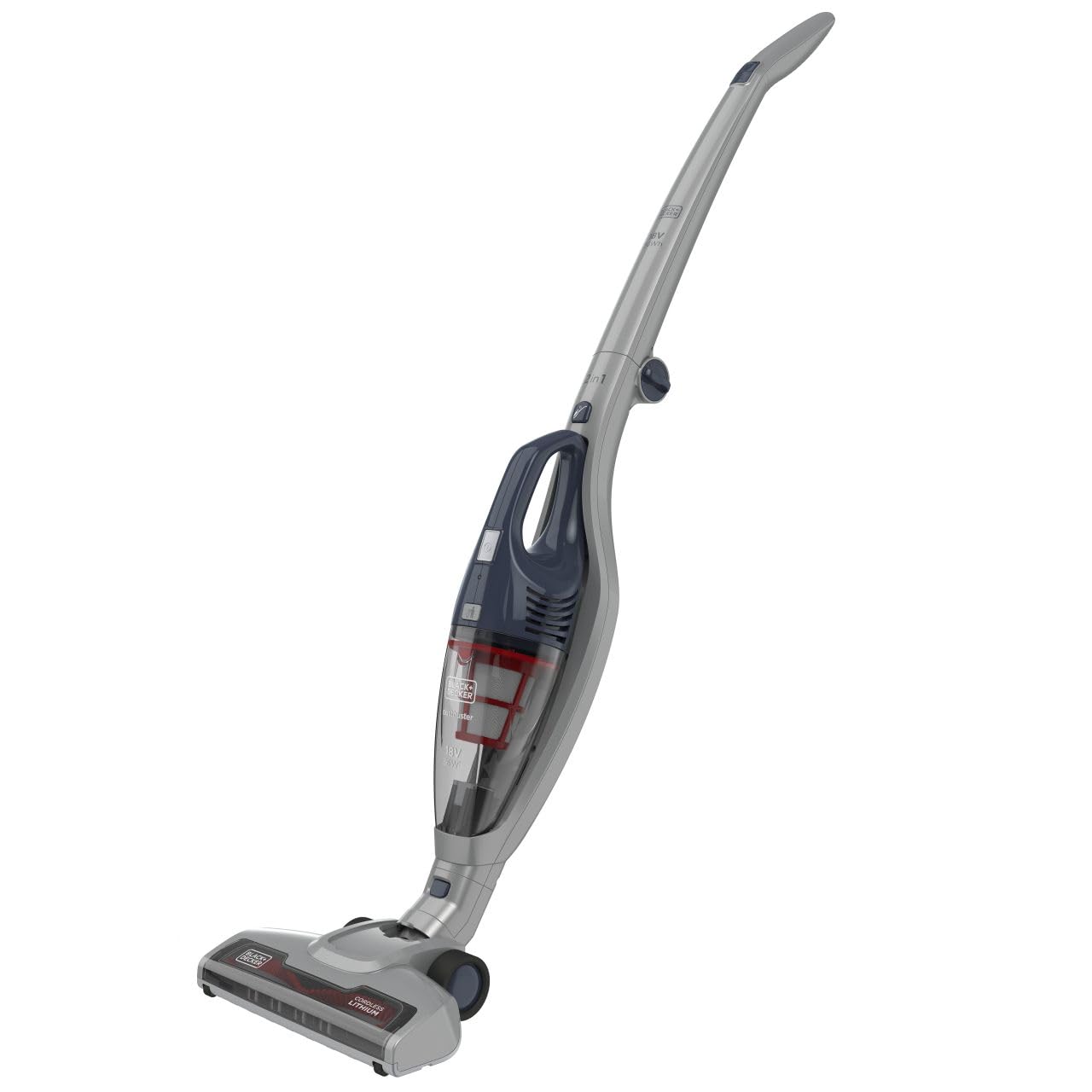 SVB520JW-QW - Aspirador de escoba 2en1 18V 2Ah. Se mantiene de Pie. Boquilla extensible y cepillo.