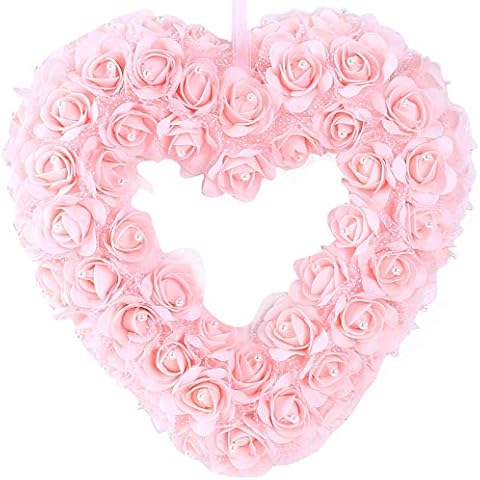 Idyllic Heart Shaped Rose Wreath Cover