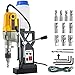 VEVOR 1100 W Magnetbohrer Magnetbohrmaschine 12000 N Elektrische Kernbohrmaschine Industrielle Bohrmaschine mit 12 Bohrer, Max. Tiefe 55 mm, für Schiffs-und Brückenbau Industrie Stahlbau