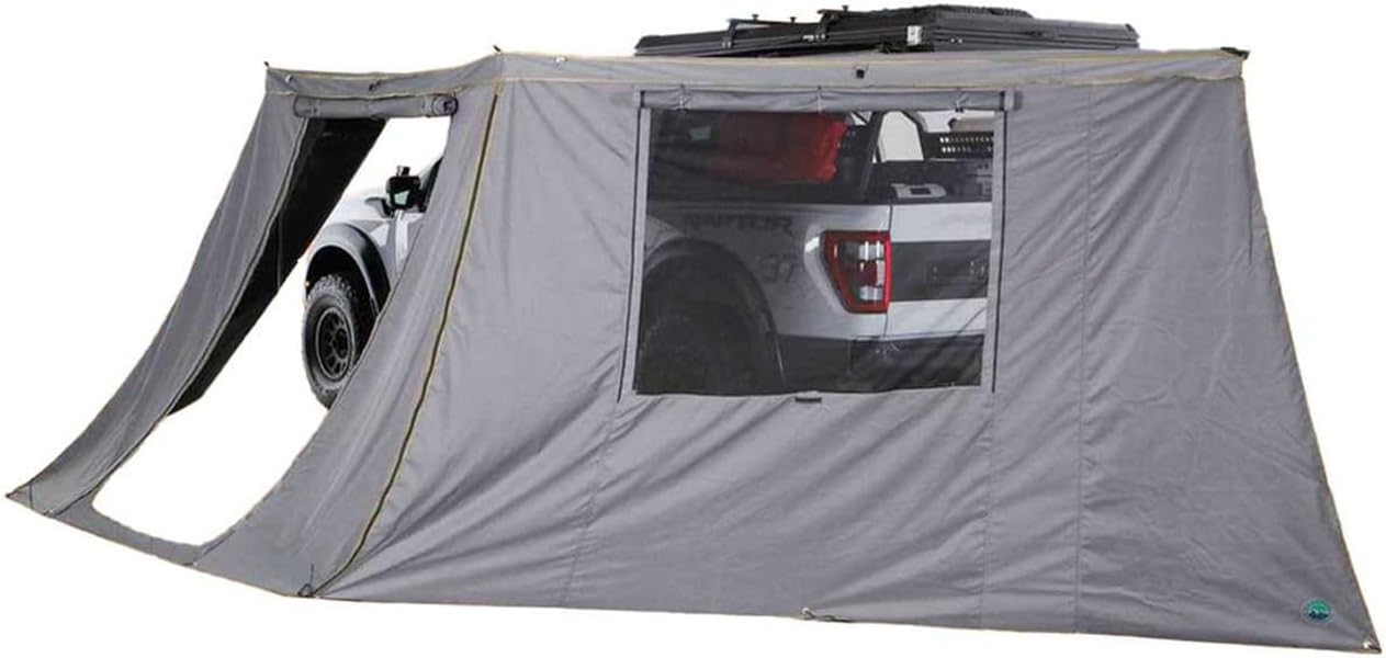Overland Vehicle Systems OVS 18159909 Nomadic Awning 180 - Side Wall - Dark Gray With Storage Bag