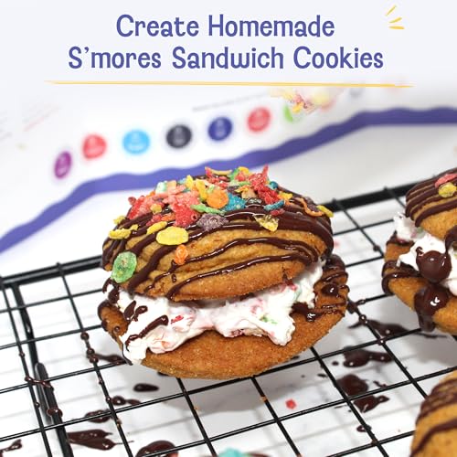 Image of Baketivity x Duff Goldman S'mores Sandwich Cookies Kit Kids Baking Set Cooking Kits for Kids with Premeasured Ingredients, Decorating Supplies, STEM Activities - Baking Sets for Girls, Boys Ages 6-12