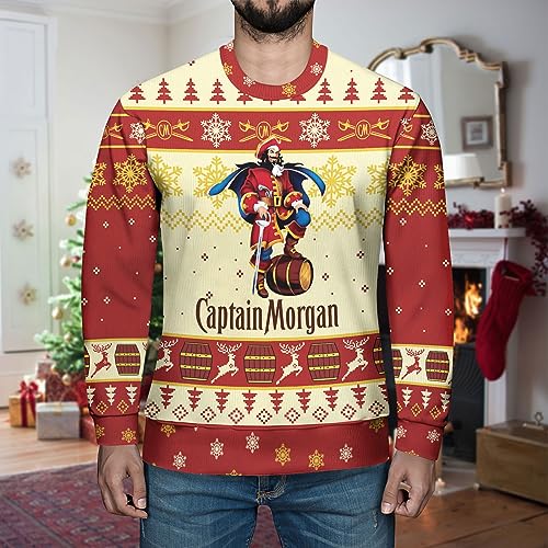 Ugly Christmas Sweater for Men & Women – Funny Vodka Bottle Pullover for Holiday, Party or Gag Gift3