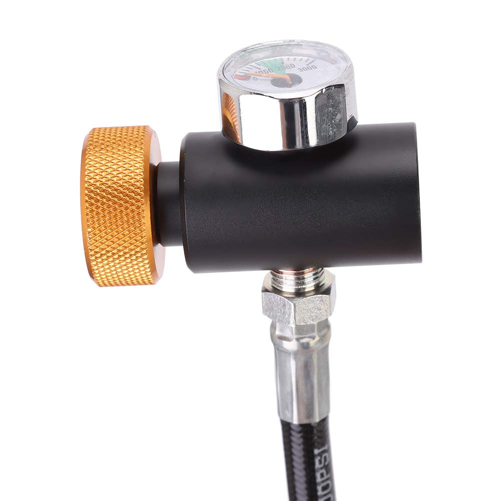 Zestaw adaptera do napełniania strumienia sody, W21.8-14 gwint UE Adapter do napełniania butli CO2 Złącze do butelki Adapter do napełniania CO2 z 36-calowym wężem Akcesoria do sody