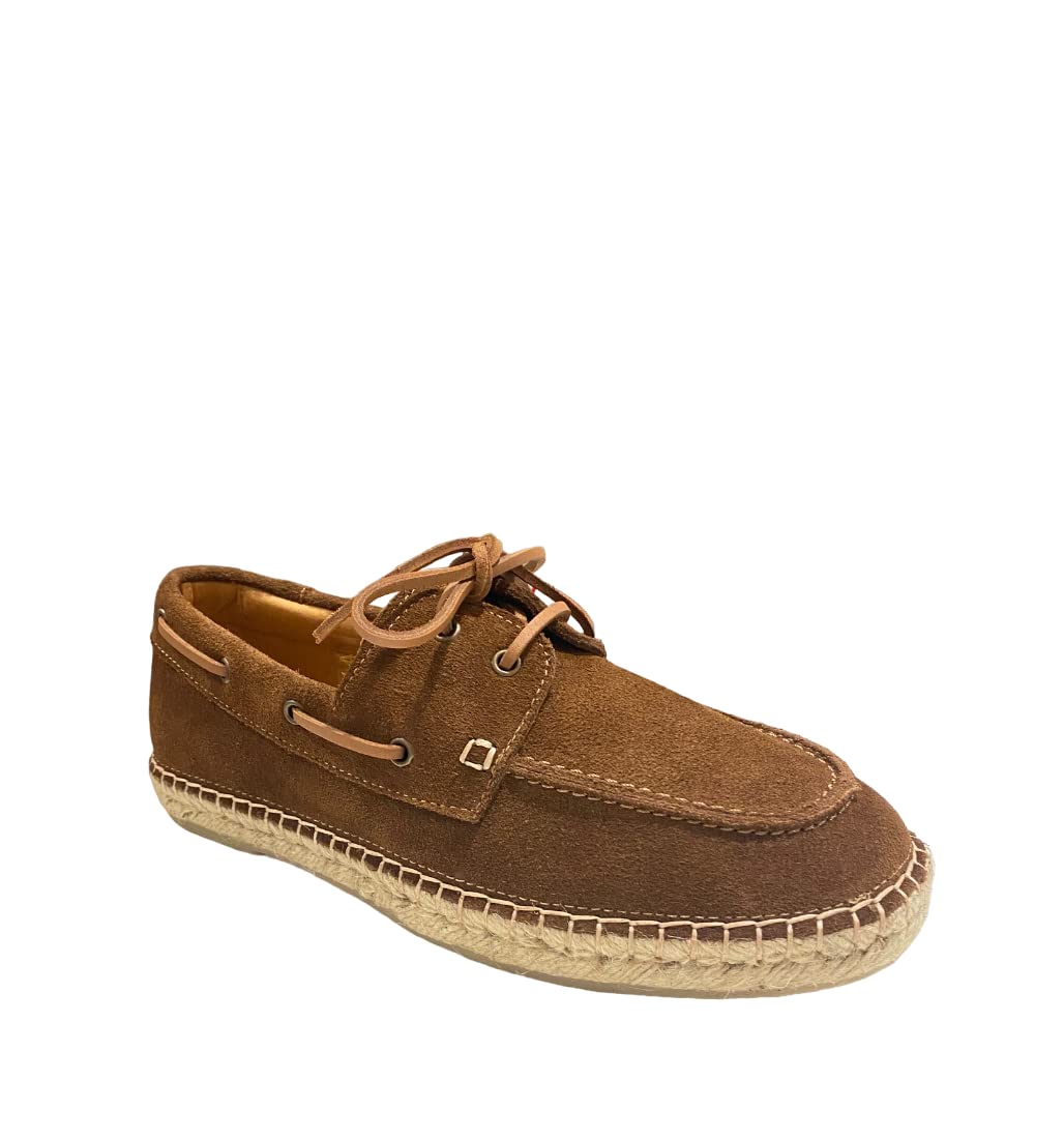 Frau 18D3 - Espadrillas Uomo in Pelle Scamosciata con Laccio