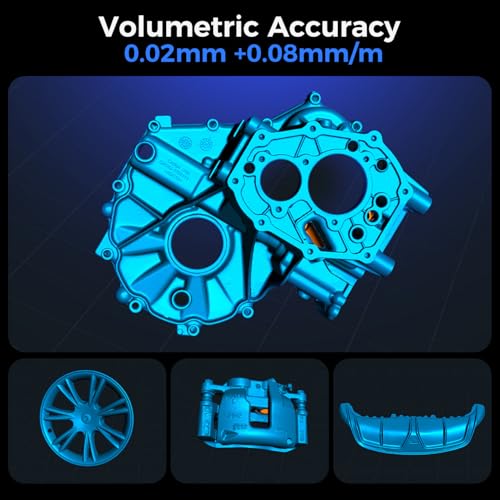 creality 3d scanner raptor pro for automotive amp engineering projects with metrology-grade 002mm accuracy227 blue laser up to 60fps scanning speed