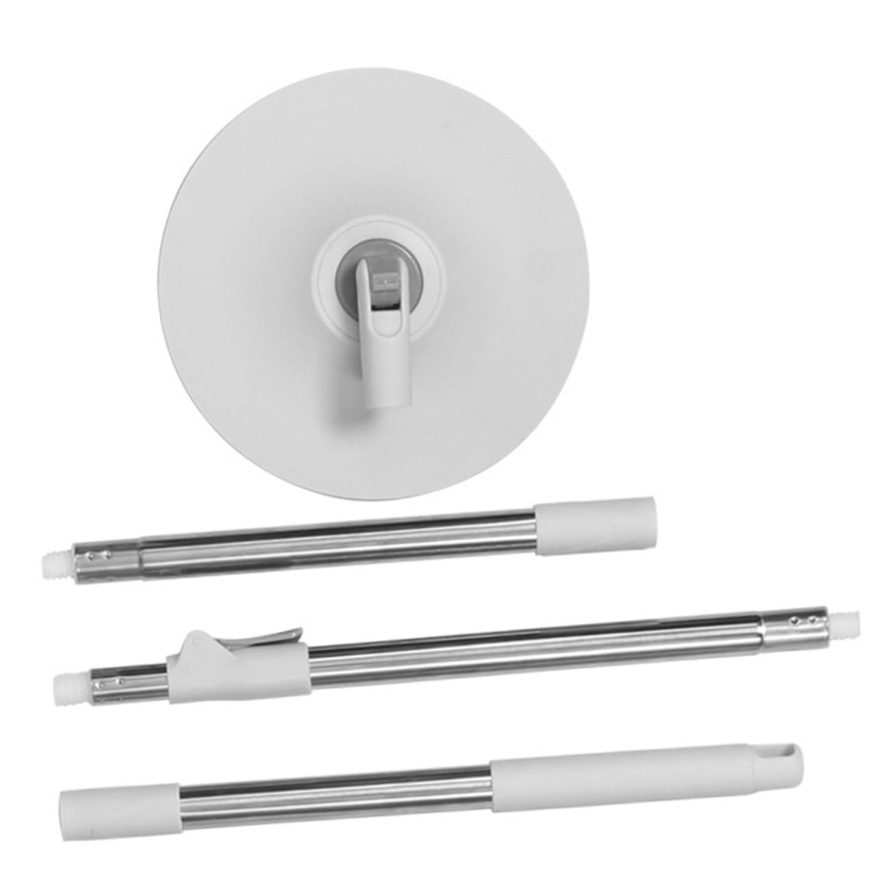 Veemoon Fregona Giratoria de Microfibra Absorbente Mopa Húmeda para Limpieza de Diseño Desmontable y Duradero para Azulejos y Almacenamiento Fácil y Mopa Rotativa
