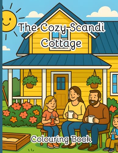 The Cozy Scandi Cottage Colouring Book