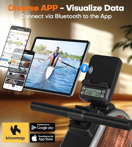 Rowing Machine(2025), CHAOKE Magnetic Rowing Machines for Home 350 LB Weight Capacity, 16 Levels Resistance Row Machine with Dual Slide Rail Space-Saving Vertical Storage, Easy Assembly - Image 4