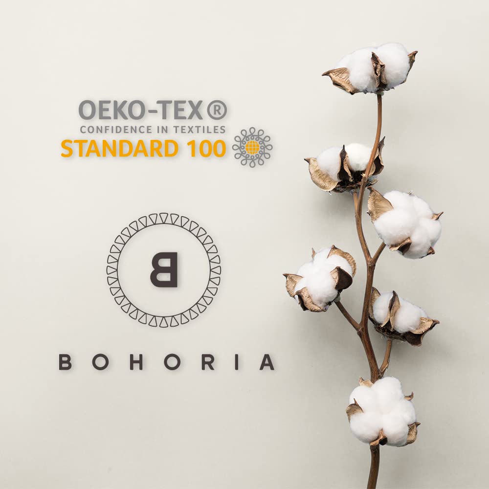 BOHORIA® Premium Tagesdecke 220 x 240 cm | 100% Baumwolle | Oeko-Tex® | Bettüberwurf Wohndecke Wendedecke Sofadecke in Waffeloptik | extra-groß (The Urban Loft) (Emerald)