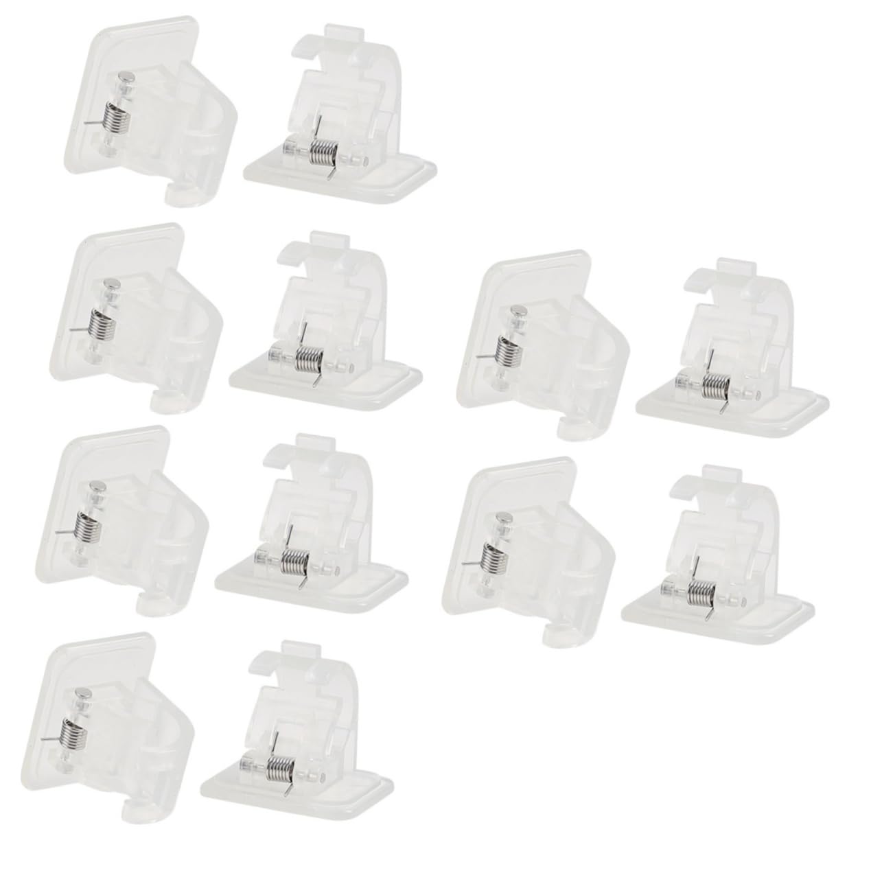 Alipis 3 Ensembles Crochet Collant pour Tringle À Rideau Vis Tringles À Rideaux en Or Pendaison Baie Filet Belvédère Crochets De Tringle À Rideau Étagère Double Blanche Abdos 4 Pièces * 3