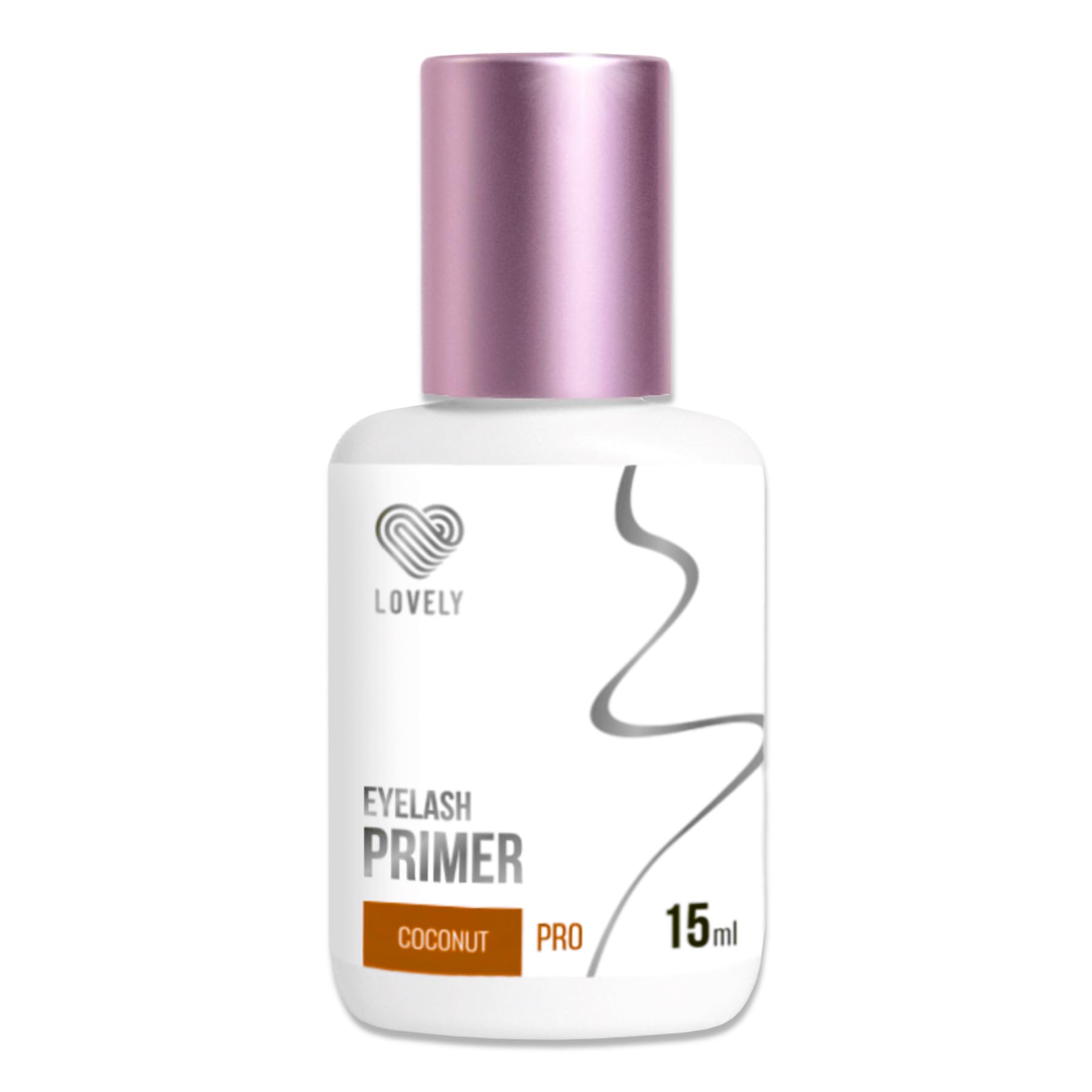 LOVELY Primer für Wimpernverlängerung - 15ml, Kokos | Wimpern Extension Haftvermittler für längeren Halt | Liquid zur Vorbehandlung der Applikation | Lash Extensions Primer | Duft: Kokosnuss