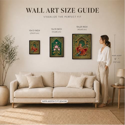 Image of Suneree Traditional Indian Wall Art - Set of 2 (ART 18, 10x13 INCHES)