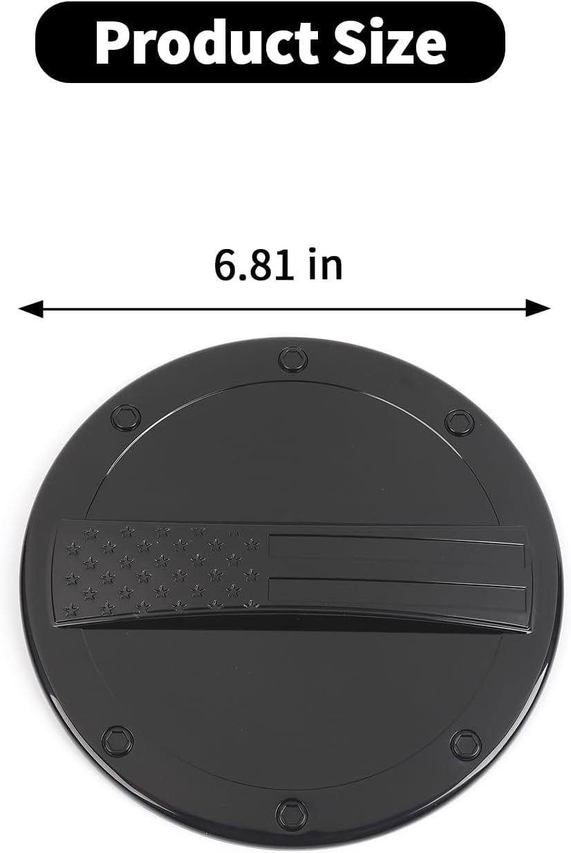 Fuel Filler Door Gas Tank Cap Cover Fit for Chevrolet Camaro 2012-2015 Exterior Accessories Black