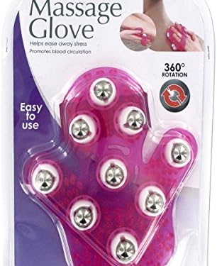 Massage Glove With Rotating Steel Balls - Pack of 16