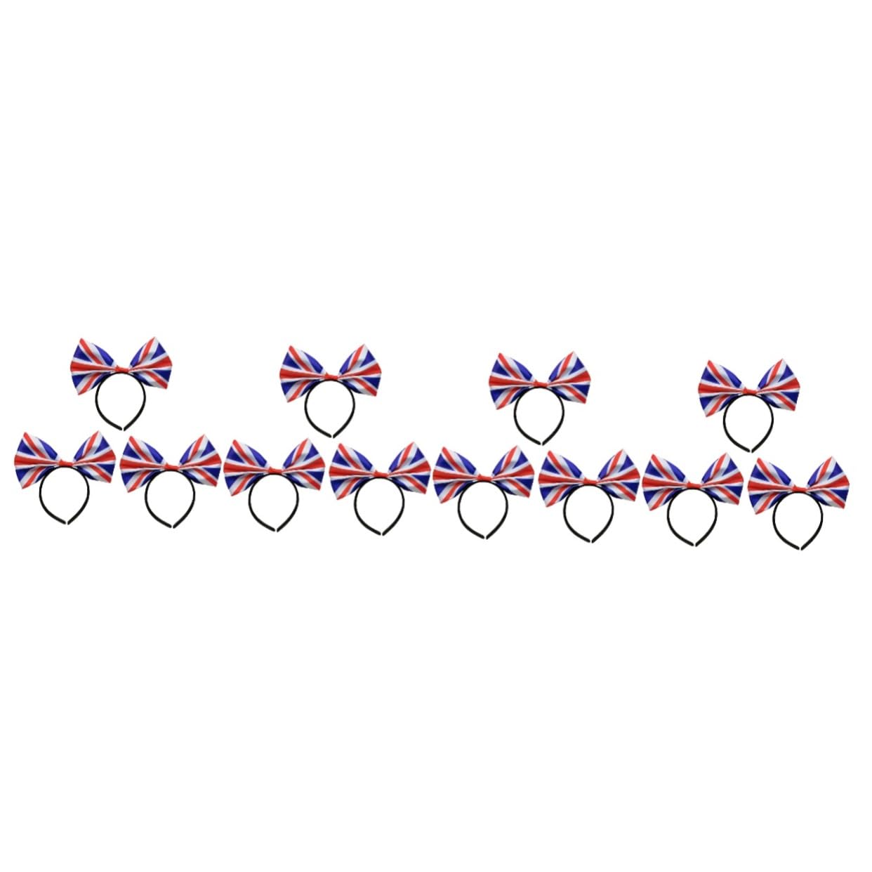 MAGICLULU 12 Piezas venda cintas para el pelo con lazo para niña traje de niñas ribbon diver pasador de pelo pasadores de pelo tocados diadema con lazo de lentejuelas Decorar