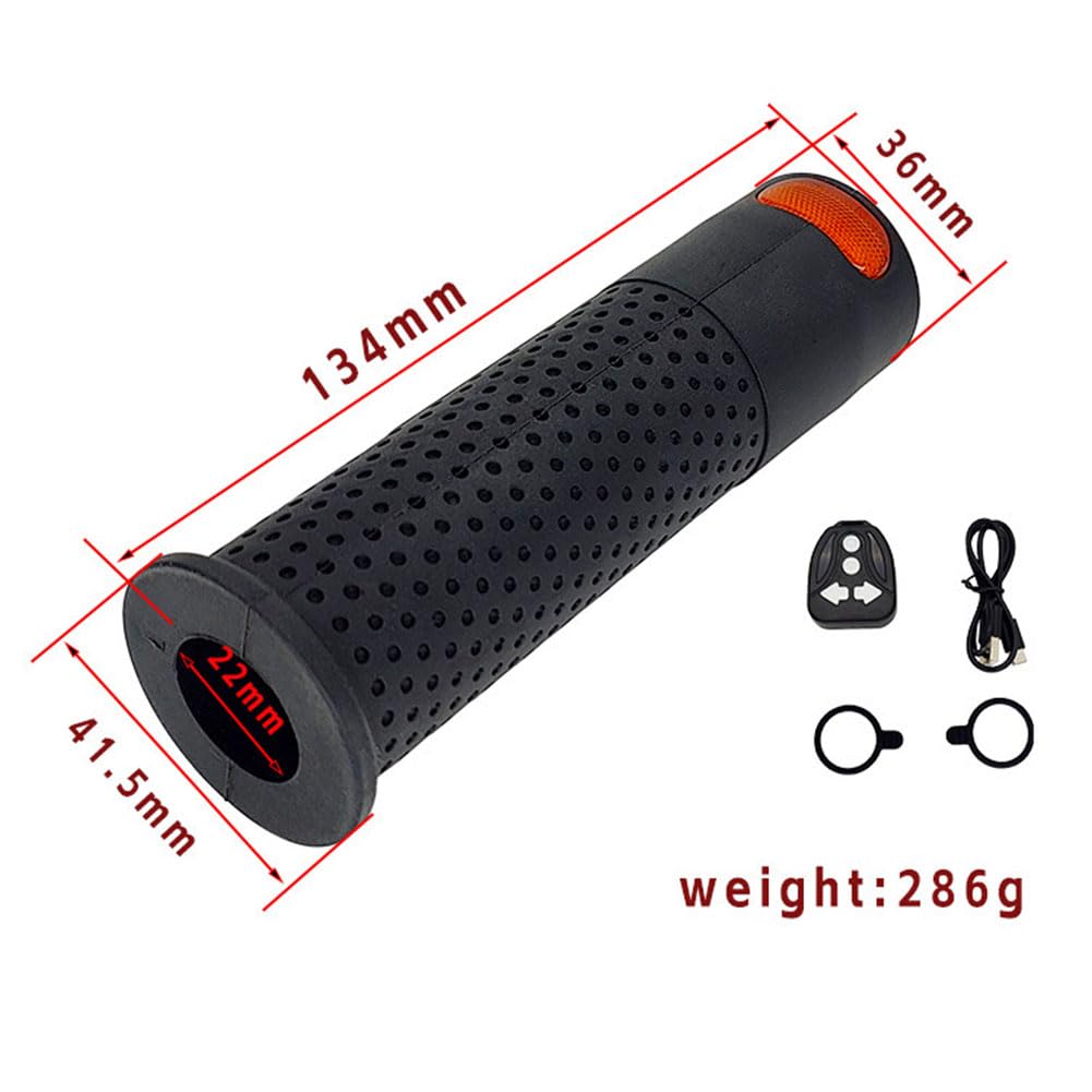 Poignées de guidon de trottinette électrique avec clignotant pour Xiaomi M365 Pro 1S Pro 2 Mi3, antidérapant en silicone ABS, lampes de signalisation gauche et droite intégrées