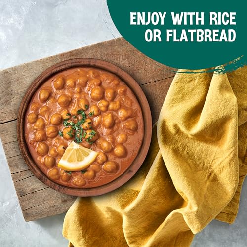 Image of The Good Bean Heat and Eat Pouch - Indian Coconut Curry - (4 Pack) 10 oz Pouch - Simmered Chickpeas with Coconut Milk - Pre-Cooked Beans with Good Source of Plant Protein and Fiber