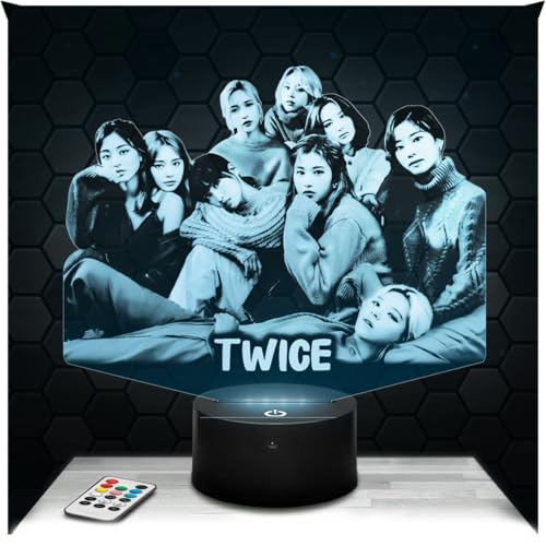 Lampephoto.fr - Lámpara 3D Twice Decoración Cuarto Chica Lámpara 3D Twice Objeto...