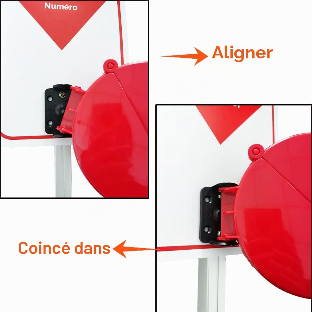 Take-A-Number Distributeur de tickets avec support de comptoir et 1 rouleau de papier de file d'attente 3 chiffres 2000 tickets pour système d'appel d'attente