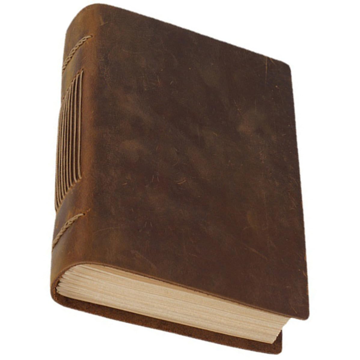 LIFKOME Quaderno in Pelle Bovina Vintage Marrone per Studenti e Insegnanti