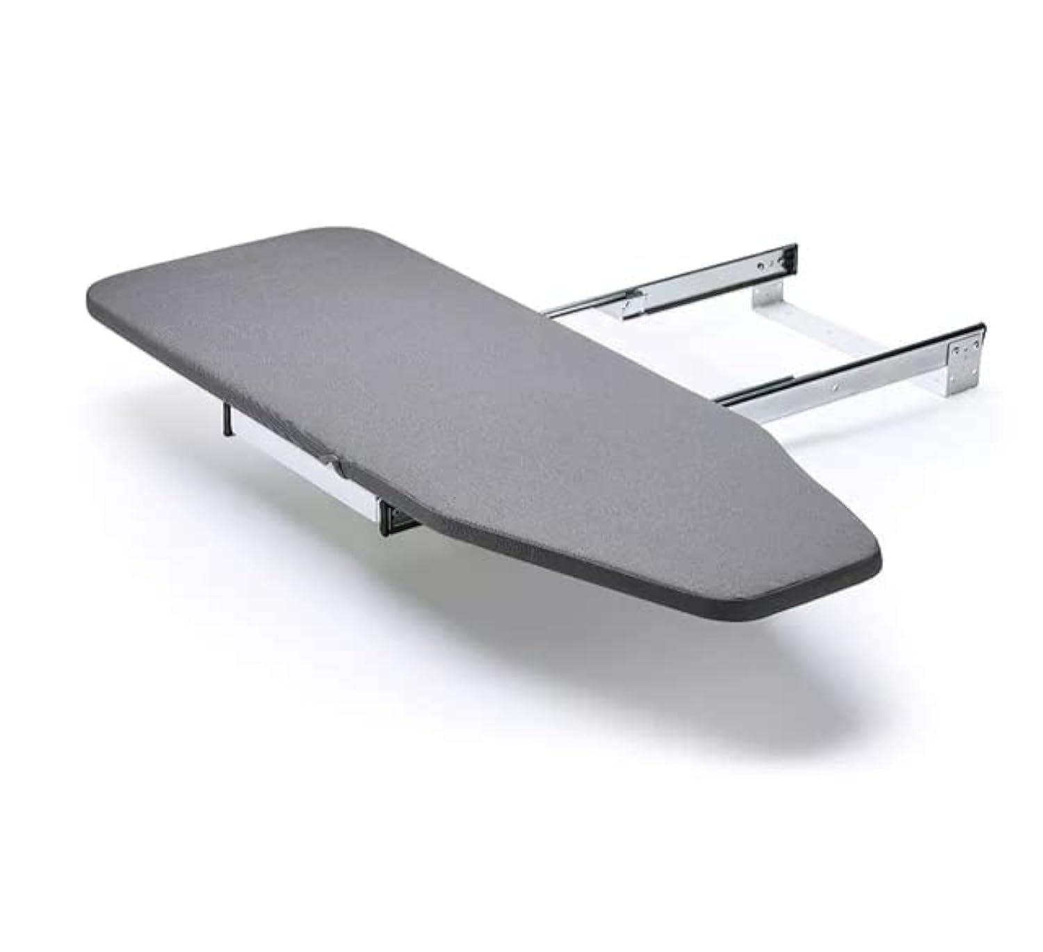 Metal Ironing Board Space Saver for Modular Wardrobe, Adjustable Closet Pull-Out Stow Away in The Cabinet, Retractable Board,180 Degree Rotation Foldable (39.5L x 43W x 5H INCHES)