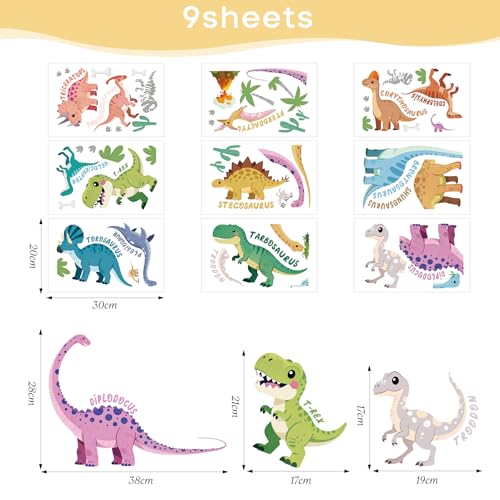 Vinilo Decorativo Dinosaurio Acuarela SHUCHING miniatura 4
