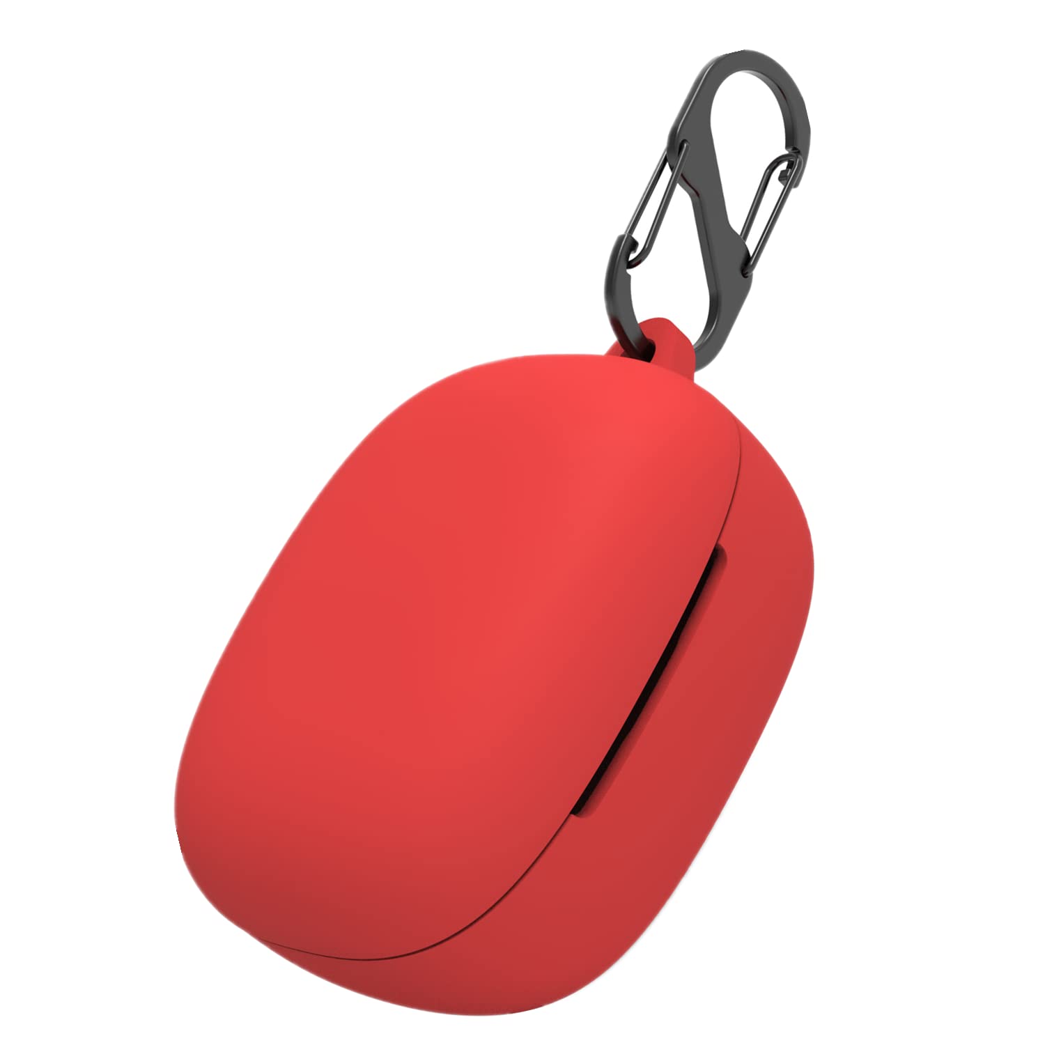 Case Compatible with EarFun Air Pro 3,Soft Silicone Anti-Lost & Shockproof Cover with Keychain (Red)