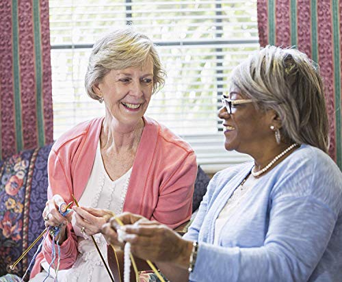 Weabetfu WEABETFU-KT 65Pcs Aluminum Metal Knitting Needle Set,Colored Straight Single Pointed Knitting Needles,12 Size 2.5Mm-10Mm,10Inch Length thumb #6