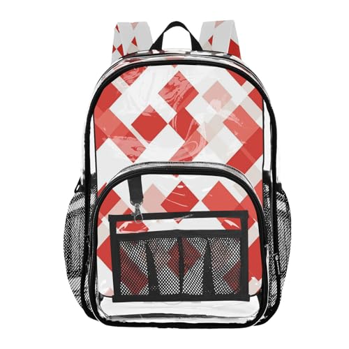 Yuiboo A01E24040 Sportfan Rucksack Transparent 10.6 x 7 x 15.7