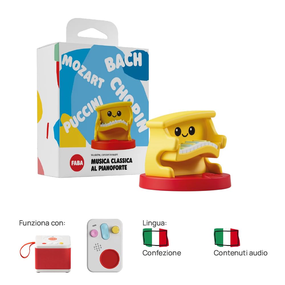 FABA- Personaggio Sonoro, Colore Oro, Piccolo, FFR30009