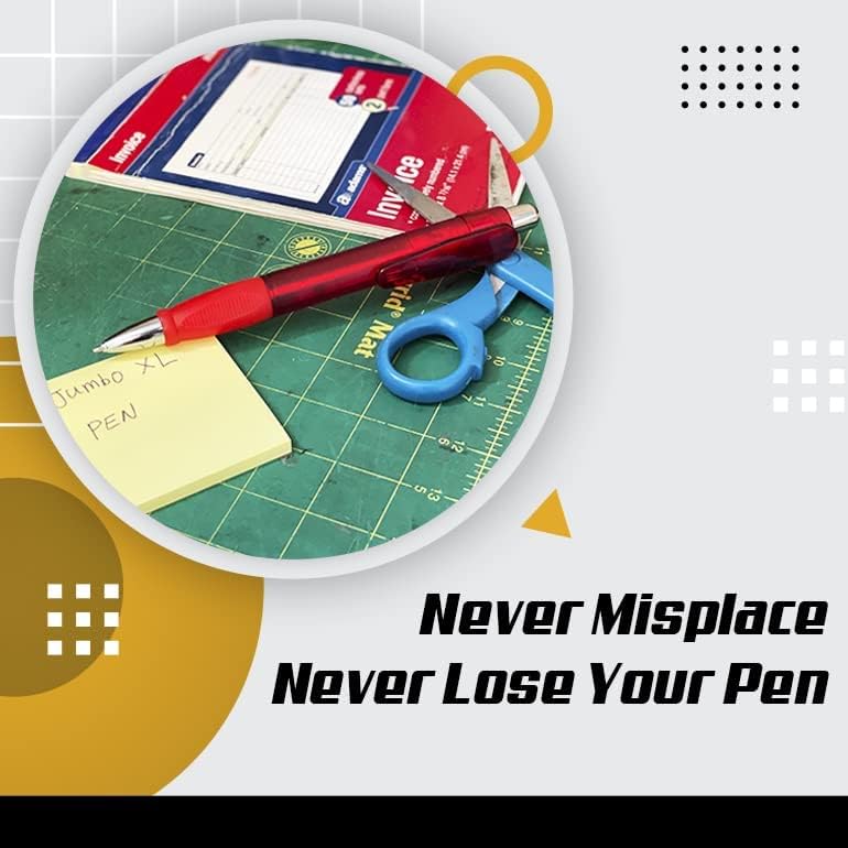 Miniatura 6 de CENTER - Bolígrafos grandes de tinta negra, fáciles de agarrar, 3 unidades, retráctiles, con 10 recambios