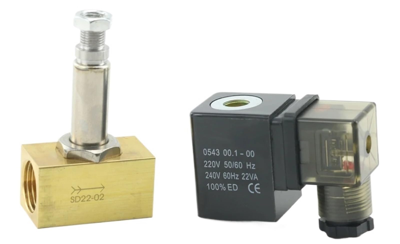3/20.3 cm 1/5.1 cm 1/10.2 cm 220V 24V 12V normalny zamknięty mosiądz 80bar wysokociśnieniowy zawór elektromagnetyczny SD22-02 bezpośredniego działania DN8 DN10 DN15 JT22-02 (3/20.3 cm,