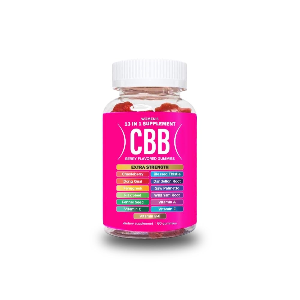 CBB 13 in 1 Women’s Multivitamin Gummies | Herbal Gummy Vitamins for Women with Fenugreek, Flaxseed, Dong Quai & Wild Yam | Daily Feminine Wellness & Energy Support| Berry Flavor | 60 Gummies