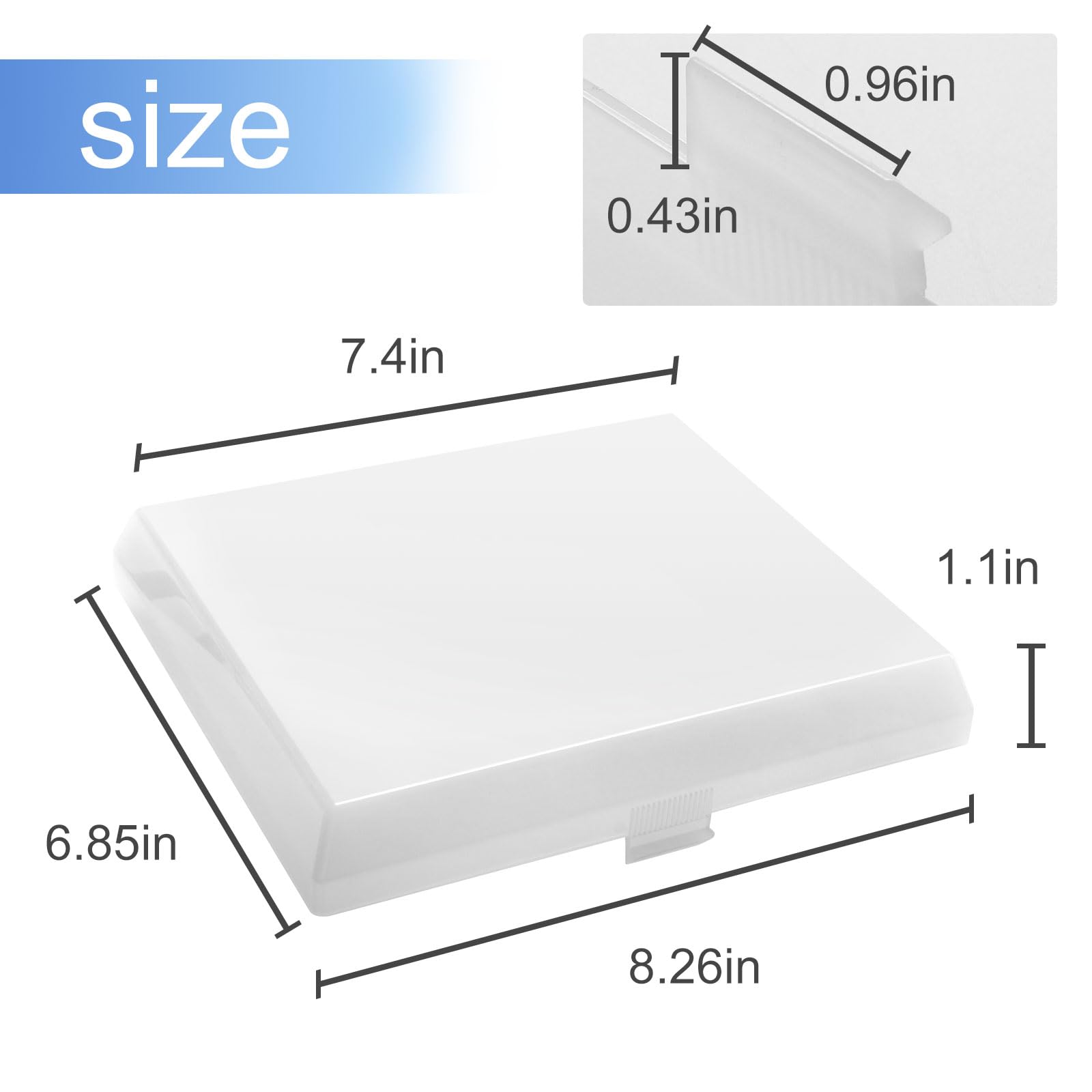 ハンバーガー ライト seork Upgrade AP5609551 Plastic Light Cover 8'' x 7'' Fits