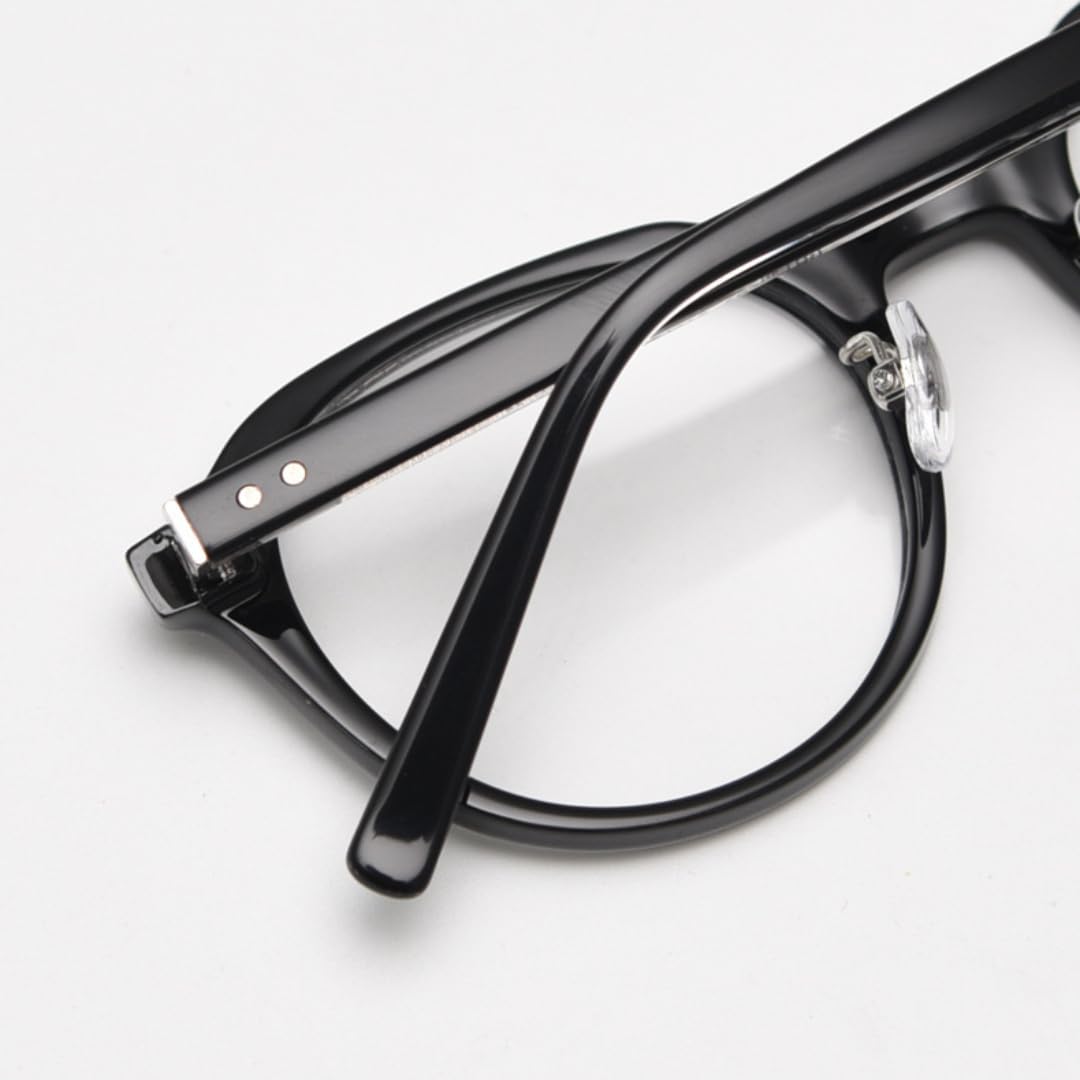 Owalne okulary męskie vintage z oprawkami z octanu damskie