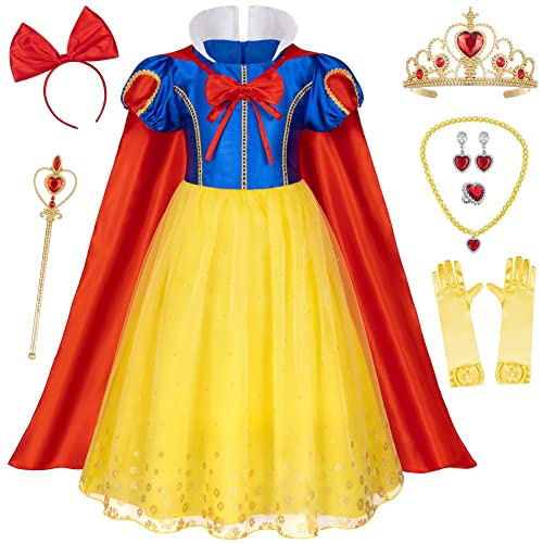 Disfraz de Princesa para Niñas 2-11 años con Accesorios