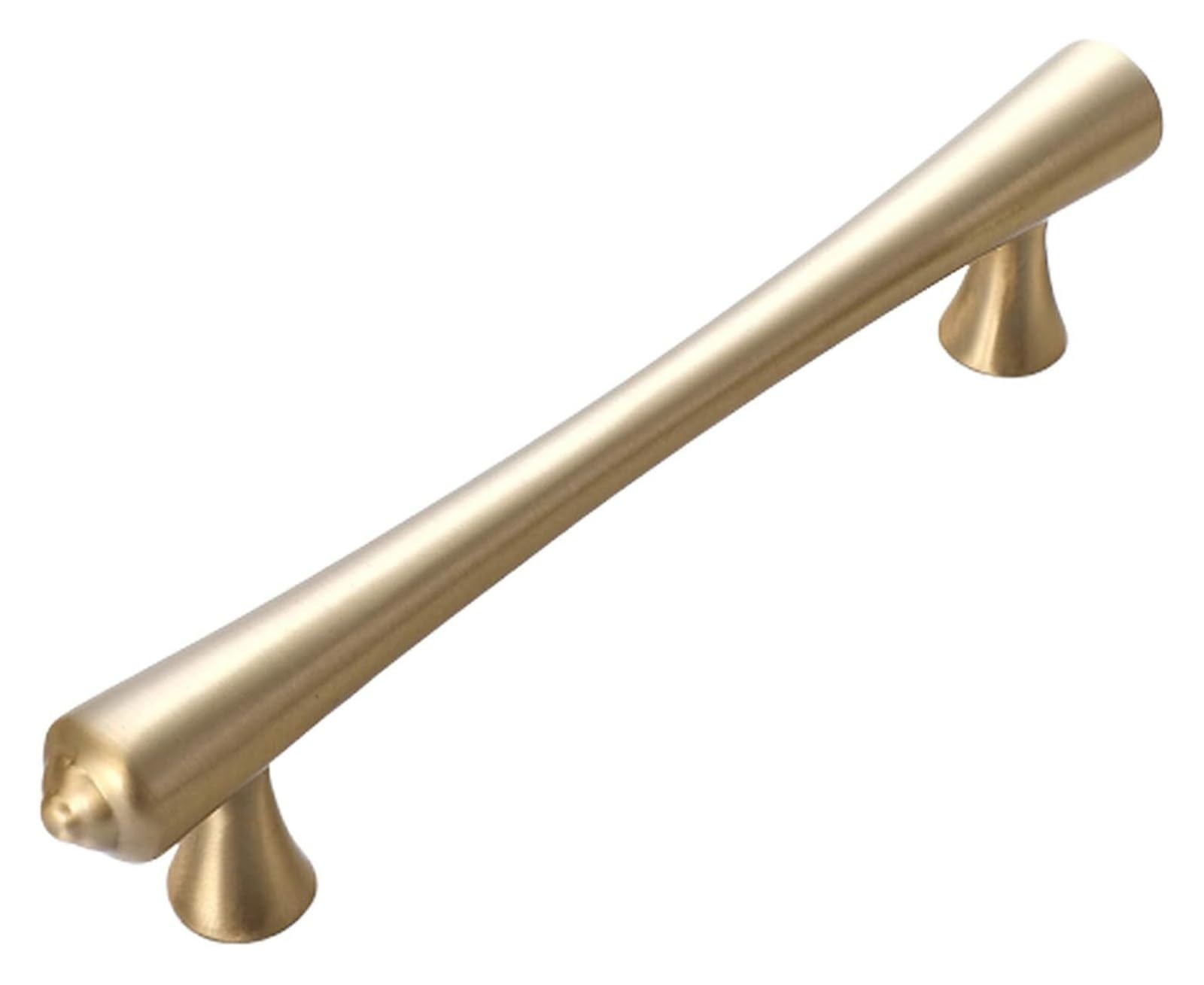 Voplivat Onecolor Kitchen Cupboard Handles, Solid Copper Bow Cabinet Knob Drawer Pull Multiple Sizes Single Hole 64-192Mm(Hole Distance: 128Mm)