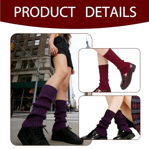 Image of 2 Pcs Leg Warmers Y2k, Leg Warmers, Y2k Accessories, Cute Kawaii Cream Legwarmers for Women Winter