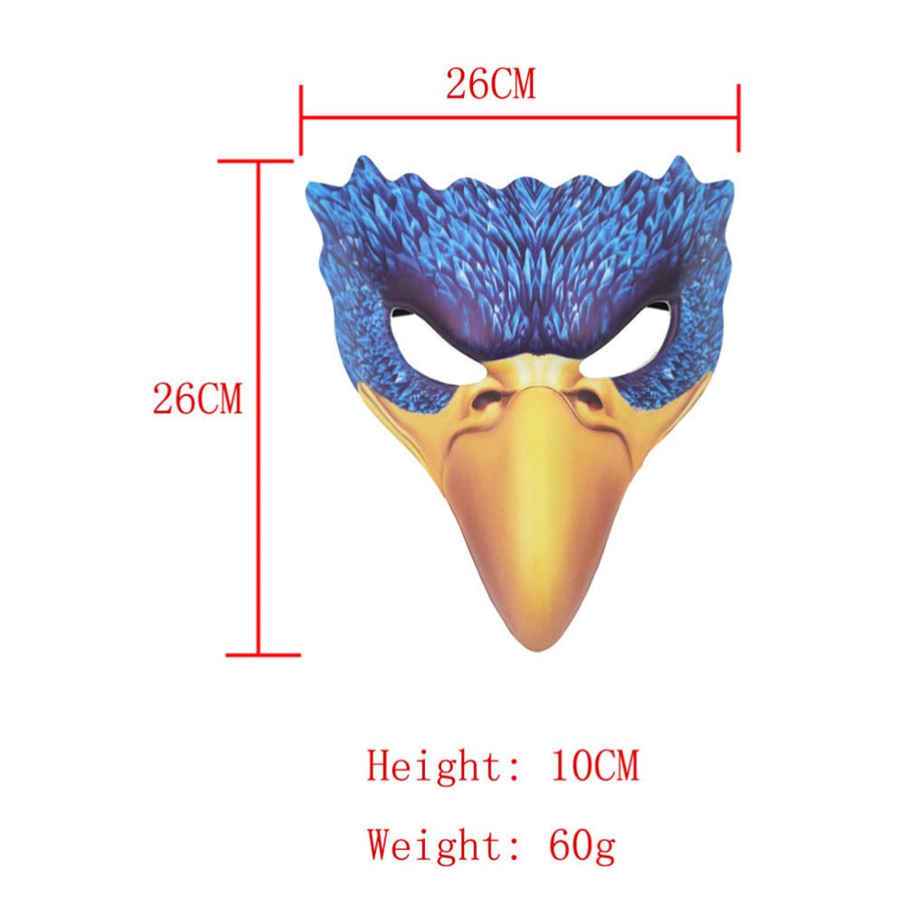 SEWACC 1pc Steampunk Bird Masks Nose Bird Masks Cosplay Leather Steampunk Doctor Beak Horse Mask Leather Nose Beak Halloween Headgear - Image 3