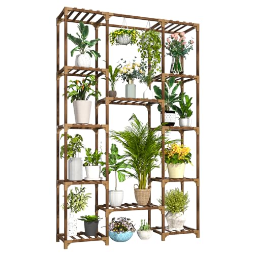 Uneedem Tall Indoor Outdoor Plant Stand - Large 12 Tier Plant Rac...