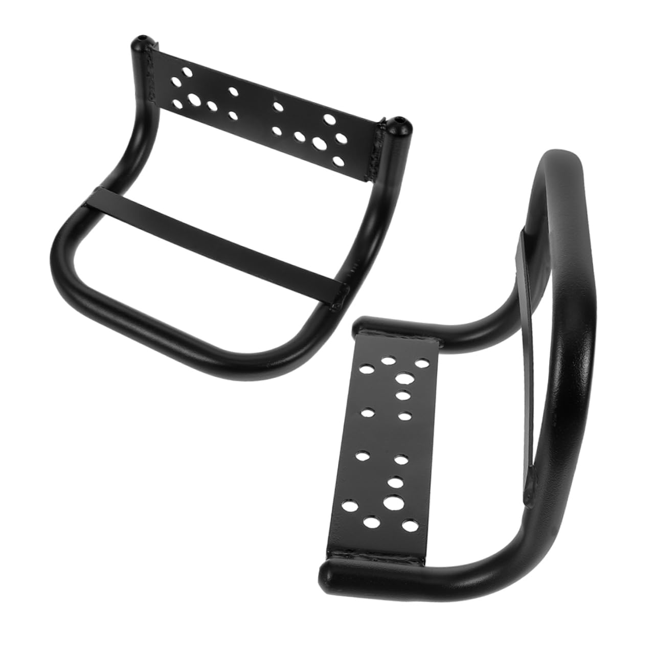 WHAMVOX 2pcs Electric Car Rear Seat Armrest Bicycle Support Armrest Bike Rear Seats Handlebar Electric Bike Accessory Seats Handle for Back Seat People Road Bike Armrest Metal Black