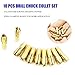 Collet Set For Dremel Rotary Tool Bits, 10 PCS 0.5-3.2mm Brass Collet Chucks 17mm Long Mini Drill Chuck Replacement Sets Shank Dia. 4.3mm Chucks -UY10