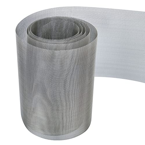 304 Stainless Steel Mesh Roll Large Size, Rodent Proof Metal Wire Mesh Panels 20 Mesh, Mouse Insect...